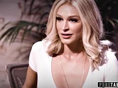 Babe, Velike joške, Blondinka, Lizanje, Zrela, Milf, Pisarna, Joške