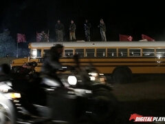 Blockbuster, Costume Ponr: Apocalypse X - Scene with busty blonde slut Eva Karera