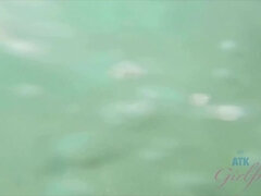 Leie, Strand, Bikini, Braunhaarige, Orgasmus, Im freien, Pov, Nass