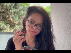 Smoking During Answering on My Fansly for Your Messages