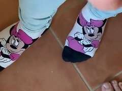 Handjob in the Bathroom Nice Feet