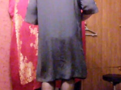 아마추어, 크고 아름다운 여자, 러시아인, 혼자, 스타킹, 웹캠