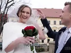 Hunt4k. lovely teen bride gets banged for money in front of her groom