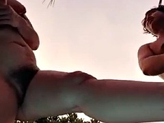 素人, アナル, アジア人, 中国人, アウトドア