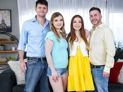 Awesome foursome action with Harlow West and Jessica Marie