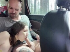 Anál, Zadek k puse, Auto, Extrémní, Venku, Realita