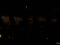 Musta, Ruskeahiuksinen, Spermashotti, Naamallinen, Sekarotuinen, Ulkona