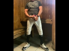 Jacked Baseball Player Jockdad87 Edges in the Sauna Again