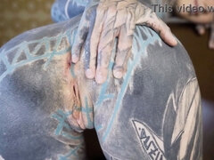 Anal, Stjärt mot mun, Fingering, Slick, Piercing, Solo, Tatuering, Hora