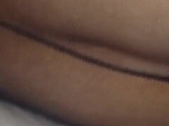 Ass in Pantyhose Being Rubbed with It