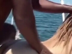 Pregnant MILF Creampied on the Ocean