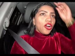 Amatör, Stor stjärt, Brunett, Bil, Par, Hd, Latina, Fru