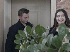 오랄섹스, 흑갈색 머리, 유럽인, 얼굴에, 여자친구, 자연의 가슴, 러시아인, 청소년