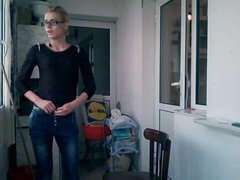 Amatør, Rumpe, Onani, Naturlige bryster, Naken, Alene, Stripping, Pupper