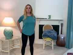 Stepson helps stepmom make an exercise video - Erin Electra
