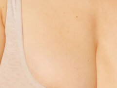 Wifey Lets Her Big Boobs Out in This Tight Sports Bra