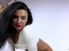 Amerikaans, Mooi, Bruinharig, Erotisch, Feest, Kut duiken, Alleen, String