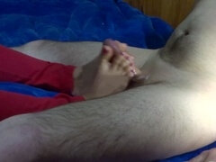 Paja con los pies, parte 2, footjob