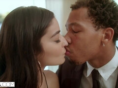 오랄섹스, 흑갈색 머리, 하드코어, 힐, 보지, 잡년, 빨아들이는, 젖가슴