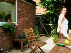 Stora tuttar, Brunett, Kvinna, Hårig, Hd, Utomhus, Solo