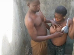 Africain, Amateur, Gros seins, Noire, Couple, Lactation, Seins naturels, Nénés