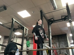 Amatør, Stor rumpe, Brunette, Gym, Milf, Alene, Tattovering