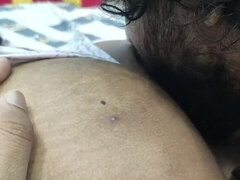 Desi Mallu Wife Big Ass Kissing Romance in Nighty - Hot Indian Couple