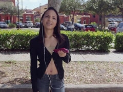 18, Brunette, Hardcore, Hd, Latina, Utendørs, Offentlig, Tenåring