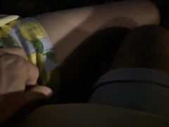 Sexy Braless Wife Reaches An Orgasm In Public When Husband Rubs Her Clit In A Night Bar