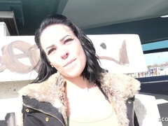 GERMAN SCOUT - CUTE TEENAGE MARIE TALK TO SCREW FROM STREET FOR CASH IN BERLIN - Cum Load