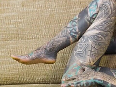 18, 目瞪口呆, ドイツ人, ピアス, タトゥー, ティーン, オッパイの, バイブレーター