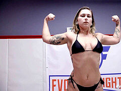 Rough lesbian sex, red august wrestling, huge tits