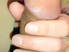 Leie, Arsch, Blasen, Braunhaarige, Sperma im mund, Spermaladung, Handjob, Pov