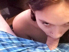 입에 사정, 조그마한, 빨간 머리, 청소년