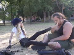 Foot fetish, feet sniffing, dominatrix