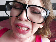 In den arsch, Grosser schwanz, Brille, Strumpfhose