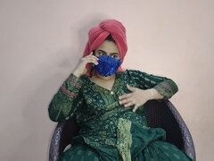 Desi Horny Beautiful Bhabi Masturbating-hindi Audio