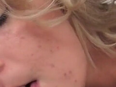 Stor kukk, Blond, Kukk suging, Sperm skott, Ansiktssperm, Synsvinkel, Squirting, Pupper