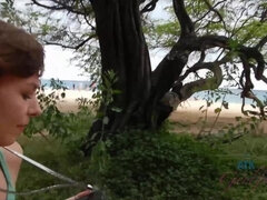 Alex takes a trip to Hawaii with you.