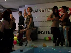 Svart, Blondin, Stövlar, Påklädda, Doggystyle, Trosor, Party, Stockings