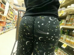 Mother Huge Bootie Wedgie At Supermarket