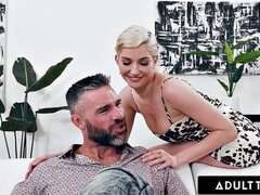 ADULT TIME - Busty Tattooed SwingerHoney Gold Goes WILD On Husband's Friend