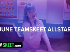 Jewelz Blu interviewed for ice cream & a hot POV bang - TeamSkeet Allstars