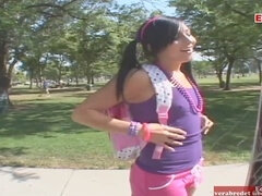 18, アメリカ人, 茶髪の, 車, 大学生, 顔射, ガリガリ, オッパイの