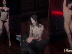 Real Stripper Fucks In Vip Room, Pole Dance, Blowjob, Lap Dance In Strip Club