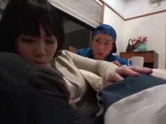 Chinese Asian housewife was taunted by three lil fellows at home - ReMilf.com