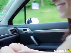 Amateur, Sucer une bite, Voiture, Mignonne, Hd, De plein air, Public, Adolescente