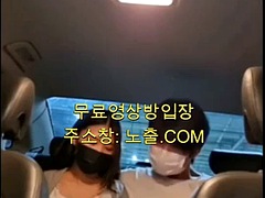 Korea hot babes kissing each other while touching each other in the car