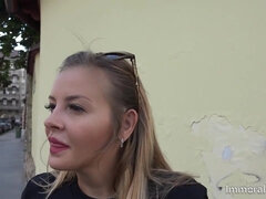 IMMORALSEX - Big-Titted ash-blonde in live point of view hook-up showcase gargles