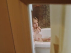 18, Niemowlę, Duże cycki, Blondynka, Obciąganie, Hd, Cipka, Cycki